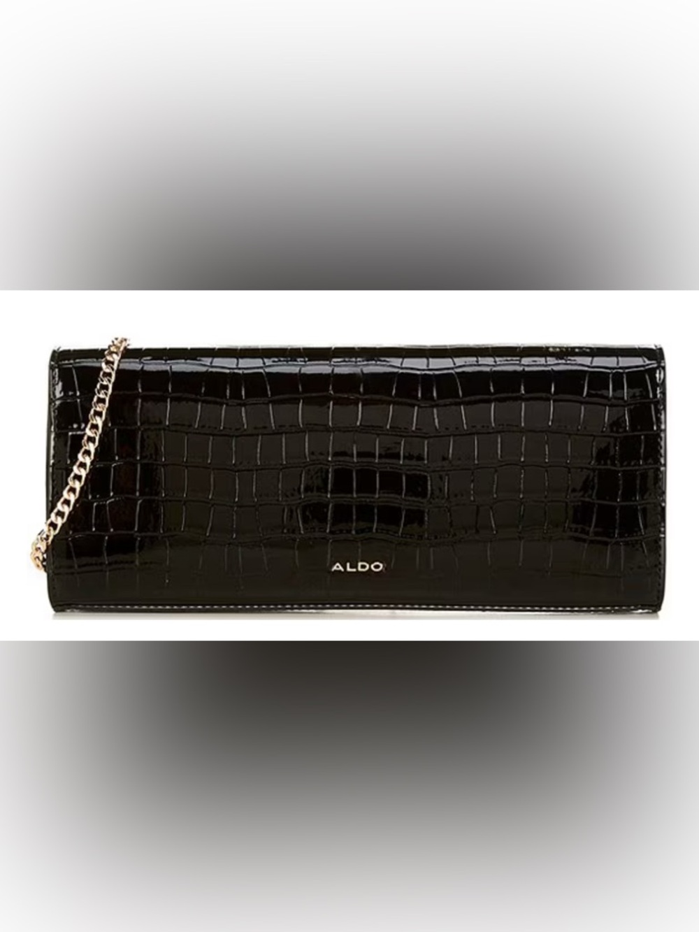 Aldo Alorisaa Medium Crocodile‎ Embossed East West Crossbody Bag